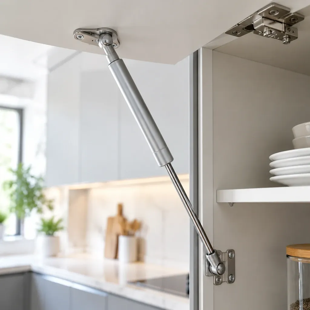 جک پمپی کابینت هوایی در وضعیت باز و متصل به بدنه امدیاف